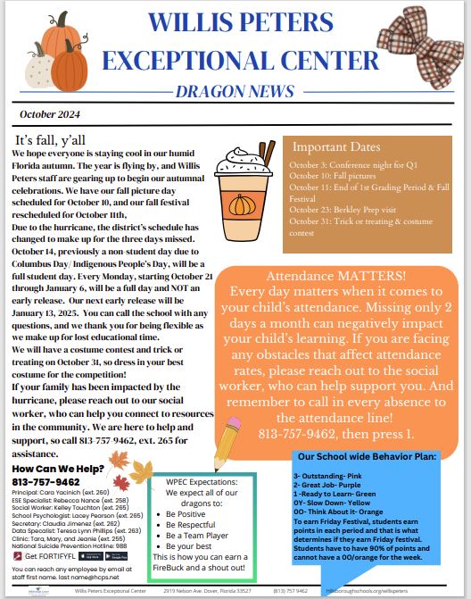  October Newsletter